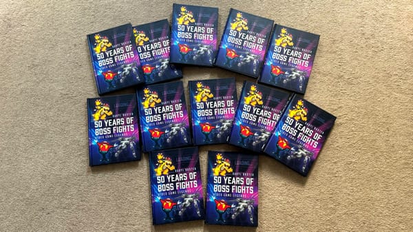 Buy a signed copy of 50 Years of Boss Fights for £15